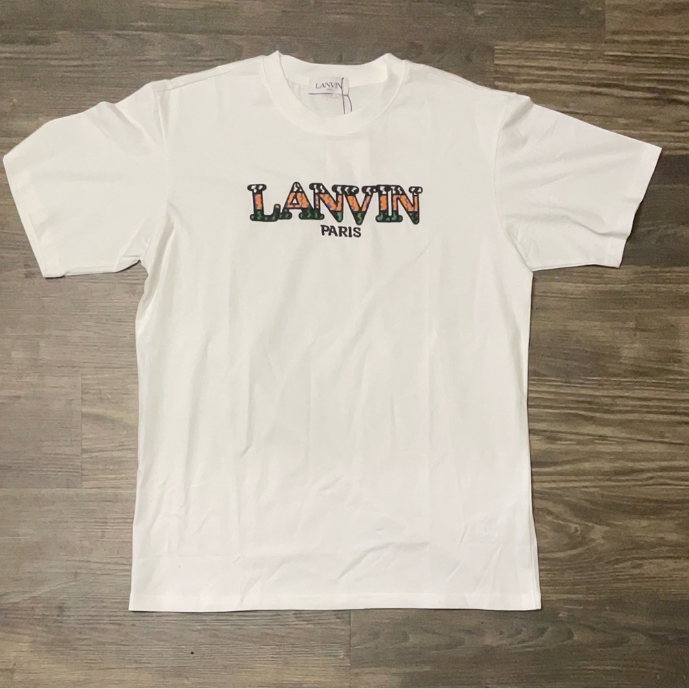 Lanvin White Short Sleeve Tee Casual Style